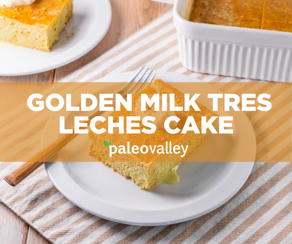 Golden Milk Tres Leches Cake Recipe Card
