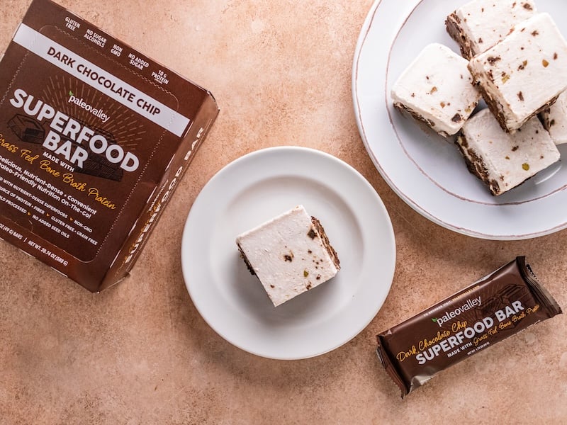 These creamy Oreo-inspired bars deliver decadent cookies and cream flavor in an easy, protein-packed no-bake dessert.