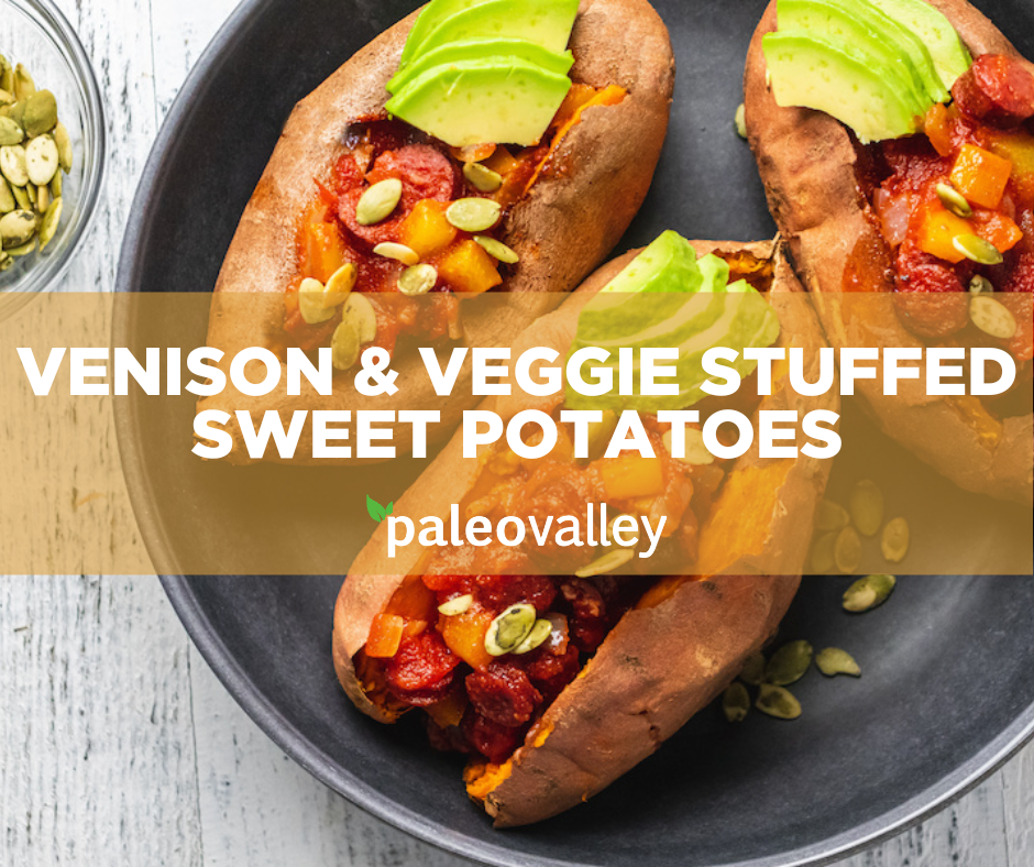 Venison & Veggie Stuffed Sweet Potatoes Recipe